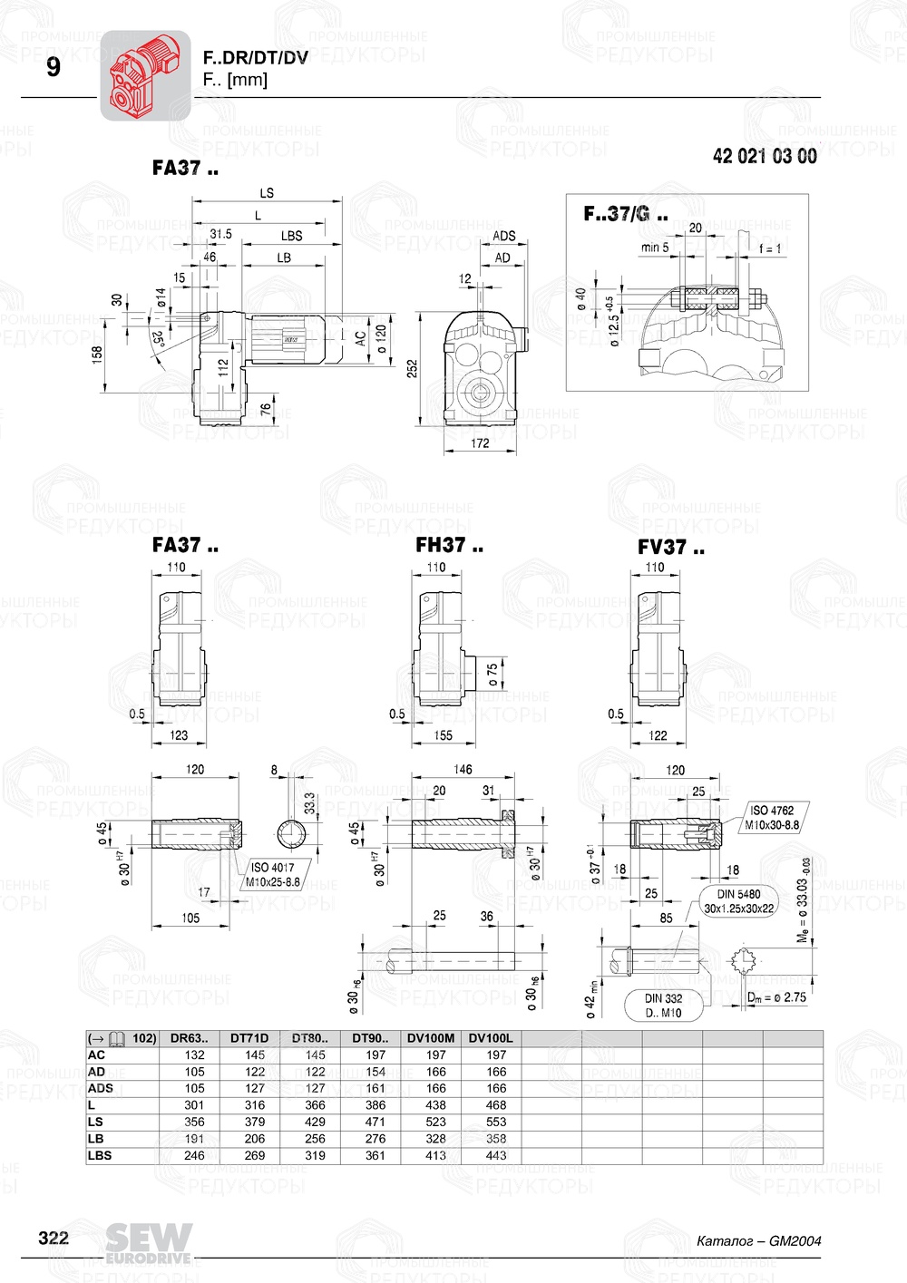 Sew-eurodrive F 37